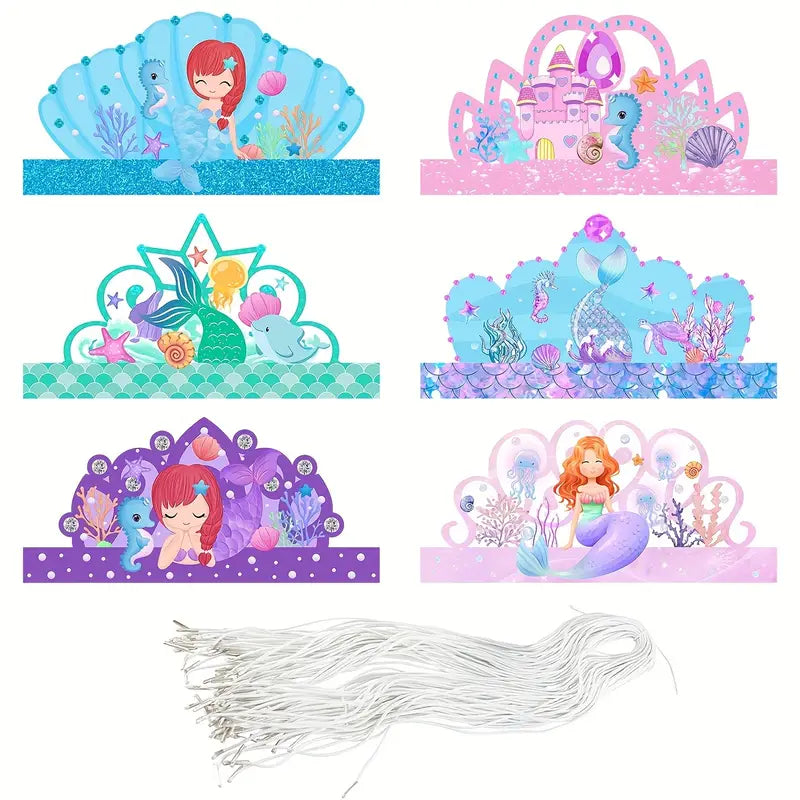 Mermaid Purple-Themed Party In a Box 3-packages | Birthday Bash Box