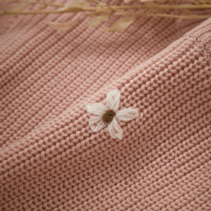 Pink Floral Sweater