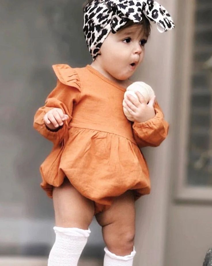 Pumpkin Spice Balloon Romper