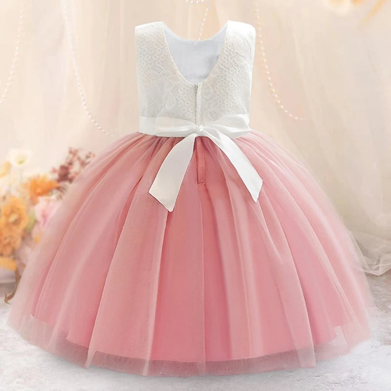 Lace Pink Floral Special Occasions Dress 1000154