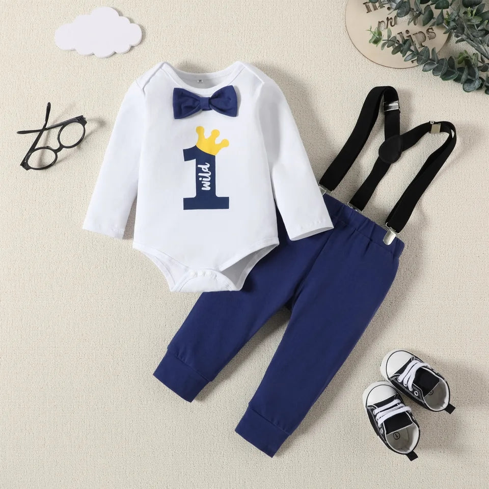 Wild One Birthday Outfit Navy #20003