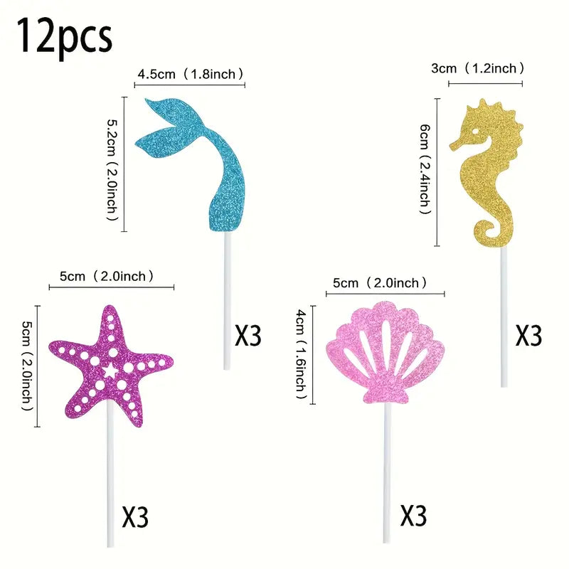 Mermaid Purple-Themed Party In a Box 3-packages | Birthday Bash Box