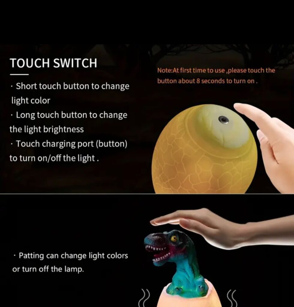 Touch Dinosaur Night Light