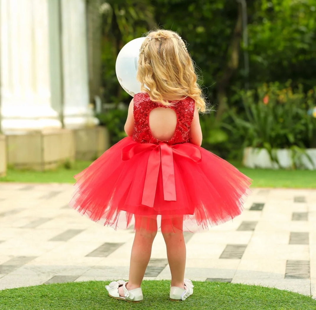 Red Sequins Tutu Dress 1000141