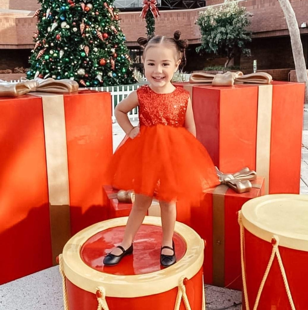 Red Sequins Tutu Dress 1000141