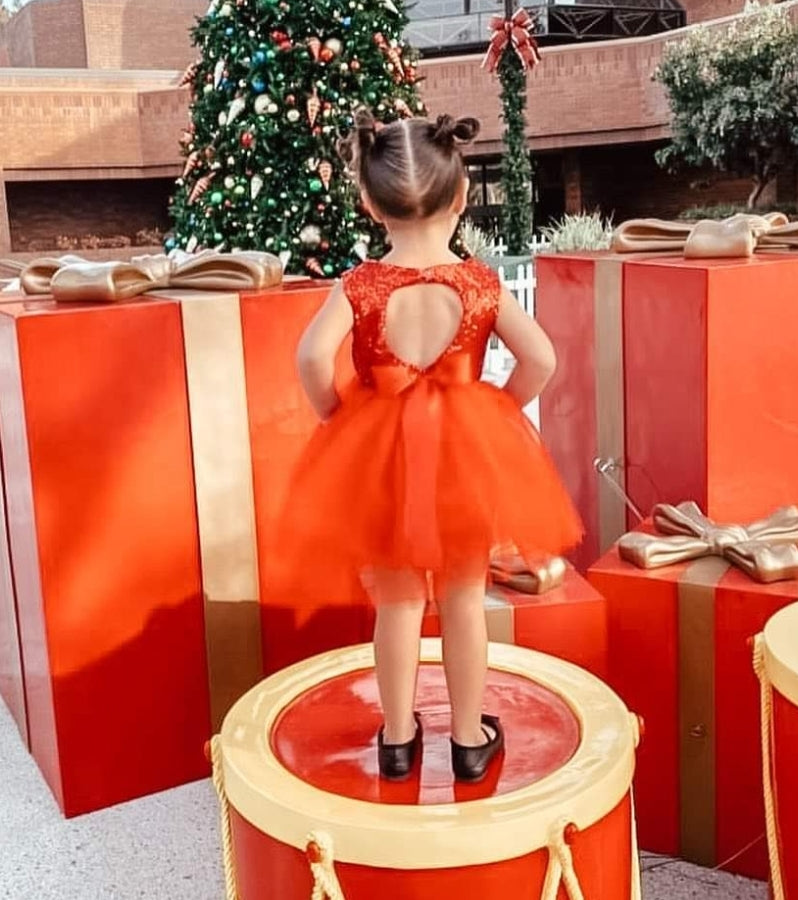 Red Sequins Tutu Dress 1000141