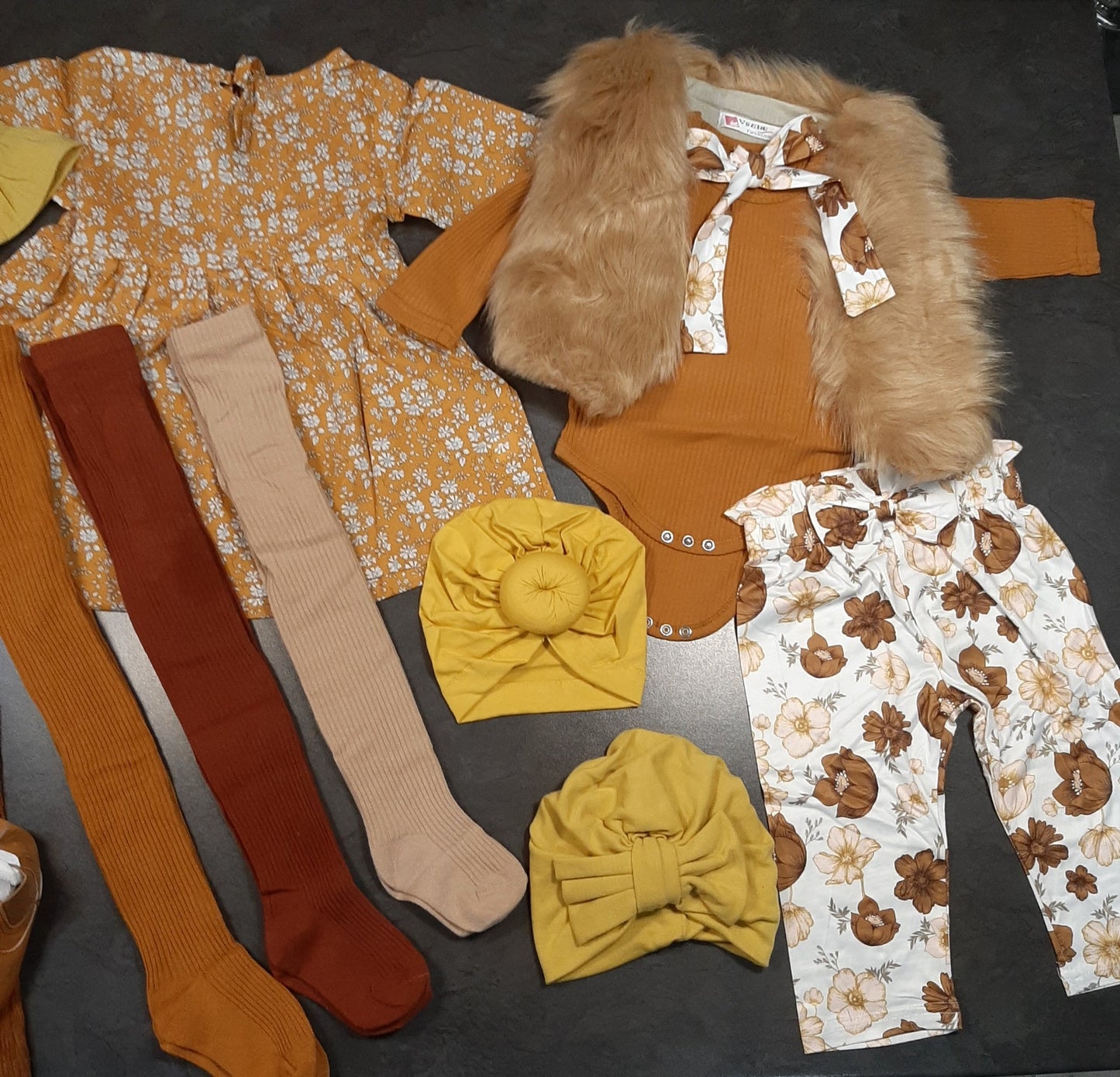 Mustard Floral Dess 100038