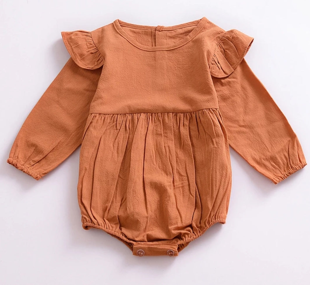 Pumpkin Spice Balloon Romper