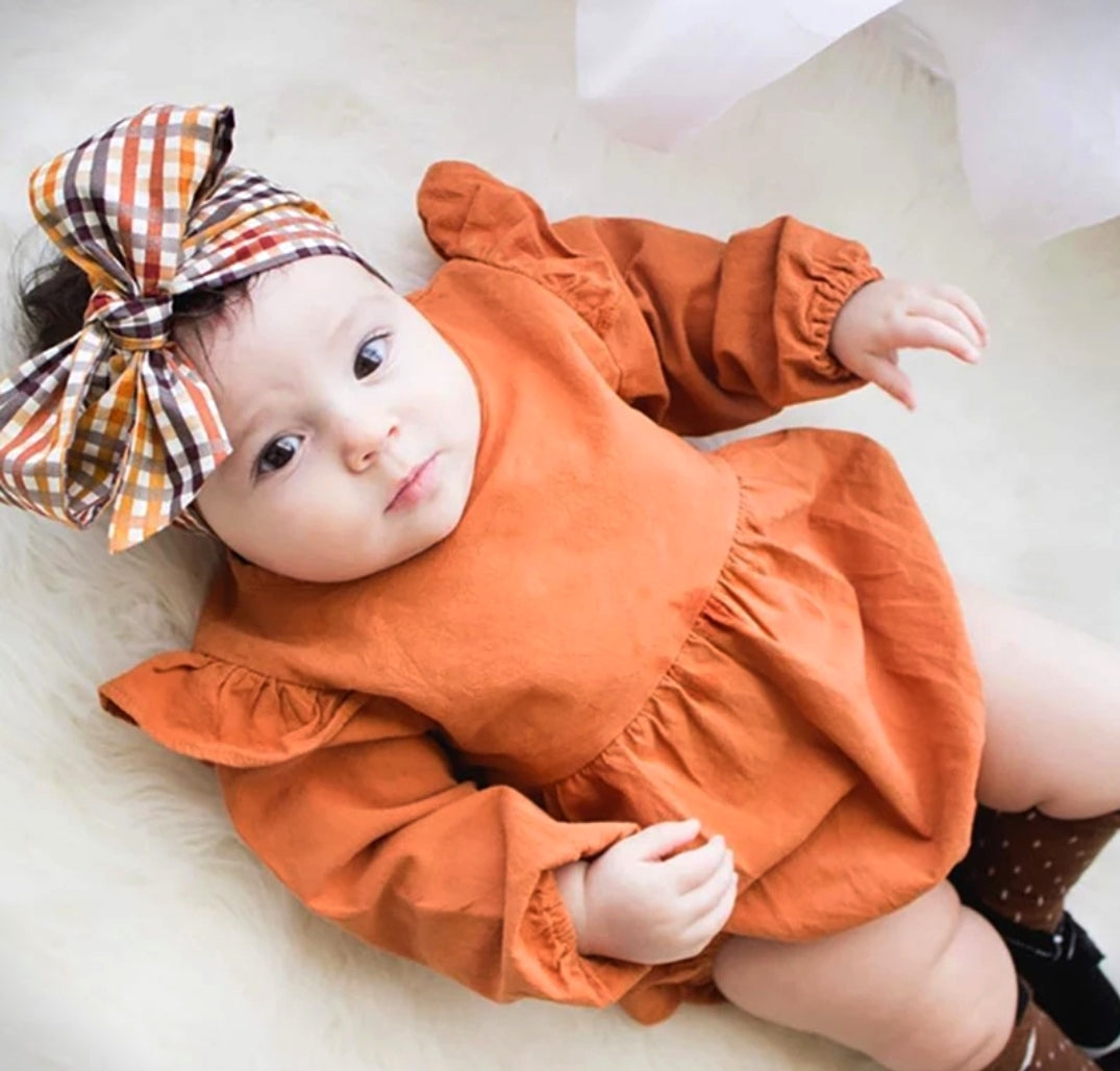 Pumpkin Spice Balloon Romper
