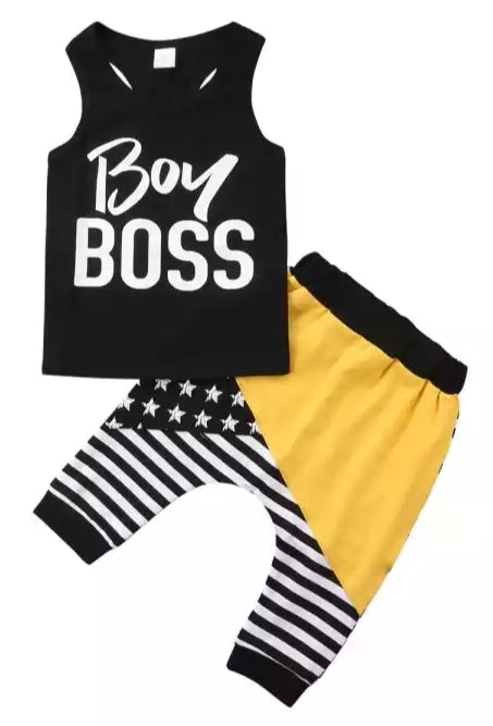 Boy Boss Black and Yellow 2PSC 200031