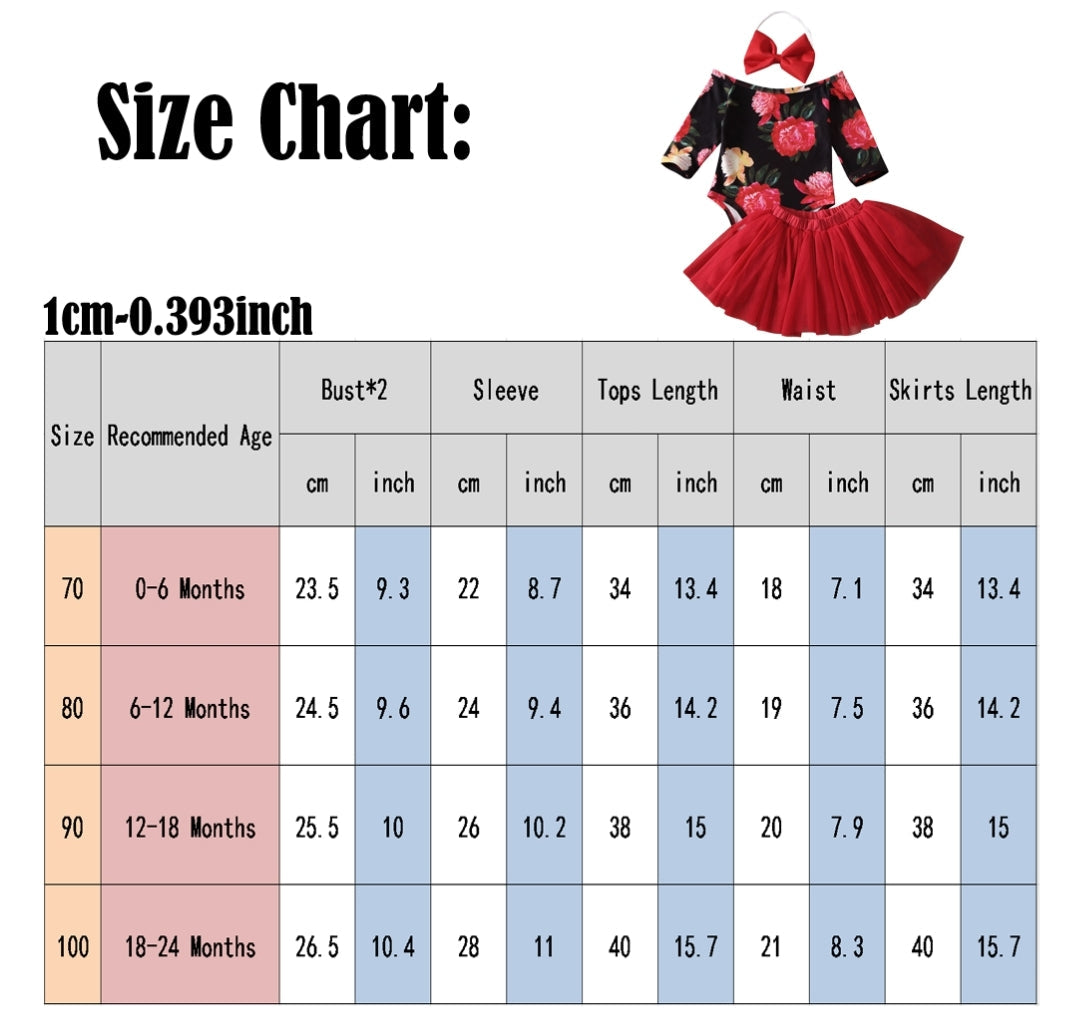 Rose Leotard, Red Tutu and Headband 1000140