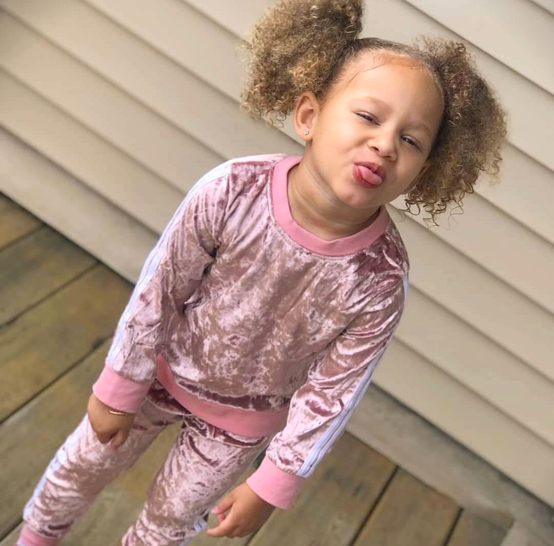 Pink Velvet Tracksuit 1000311
