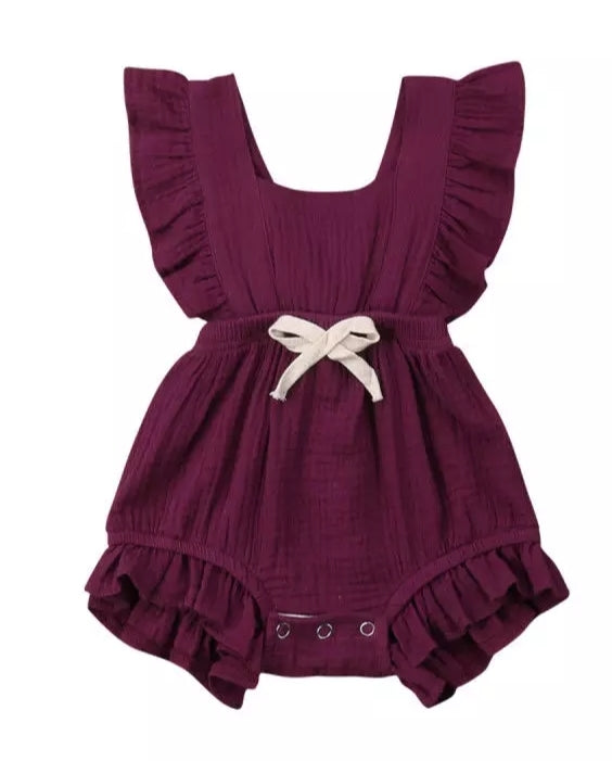 Magena Ruffle Muslin Romper 1000151