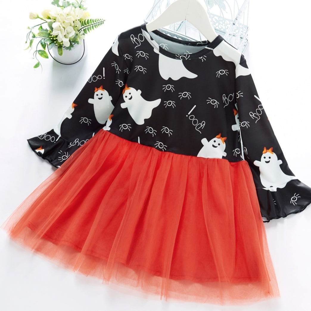 Boo!! Orange Tutu Dress