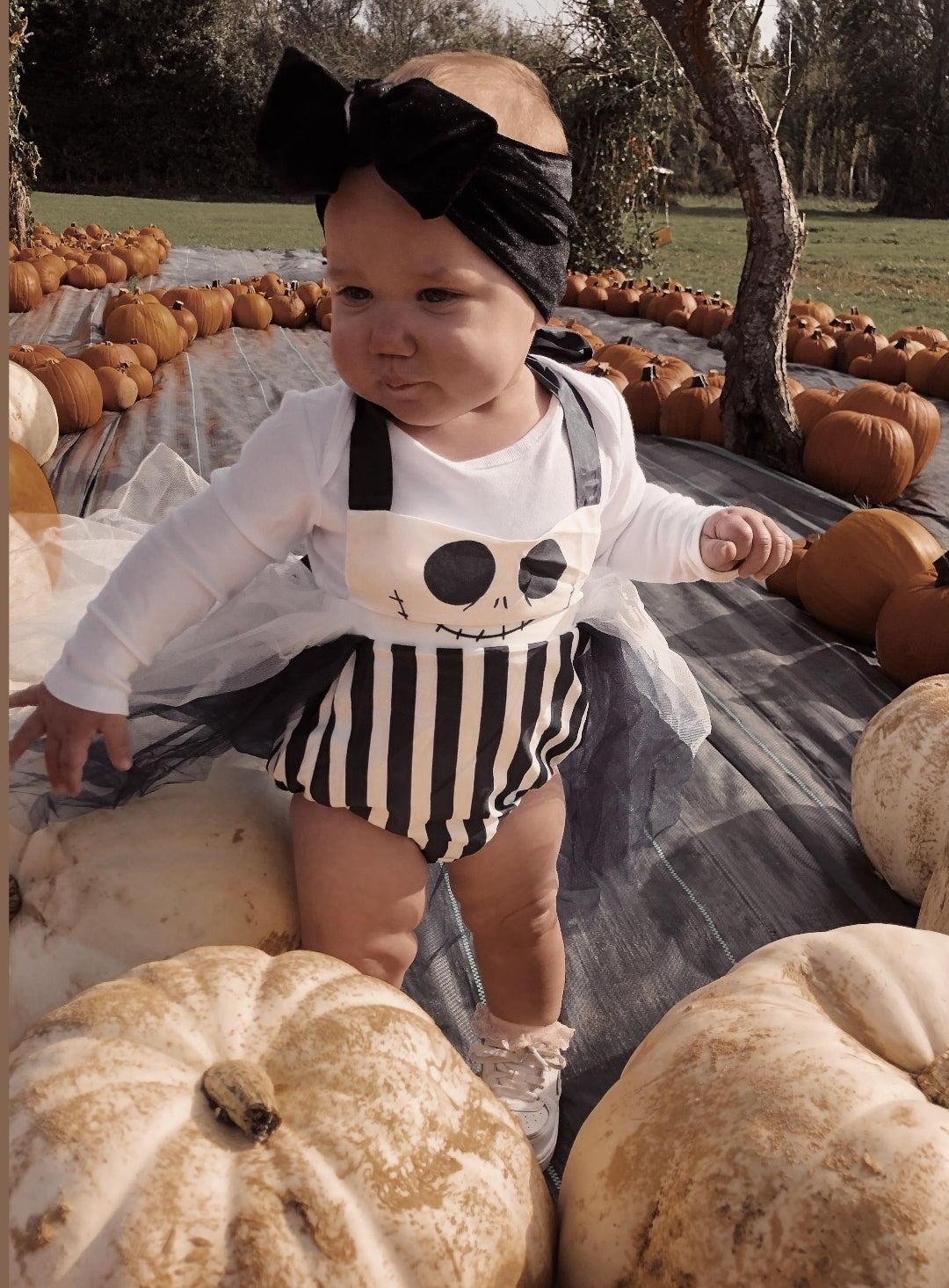 Beetlejuice Romper with Romantic Tutu