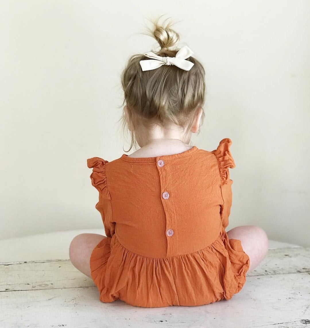 Pumpkin Spice Balloon Romper