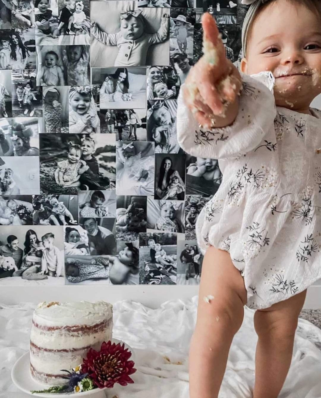 Vintage Floral Balloon Romper Sibling Outfit also available in dress