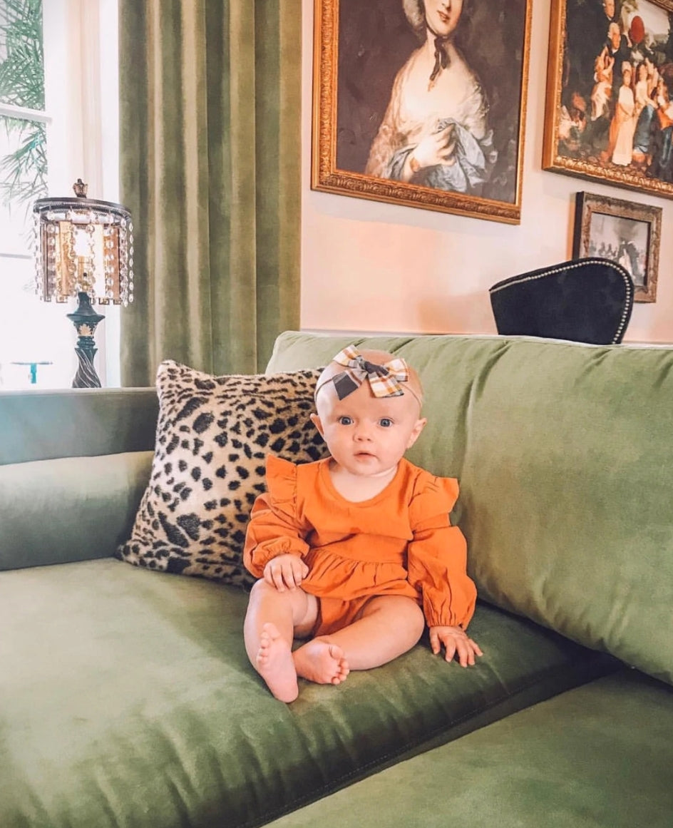Pumpkin Spice Balloon Romper