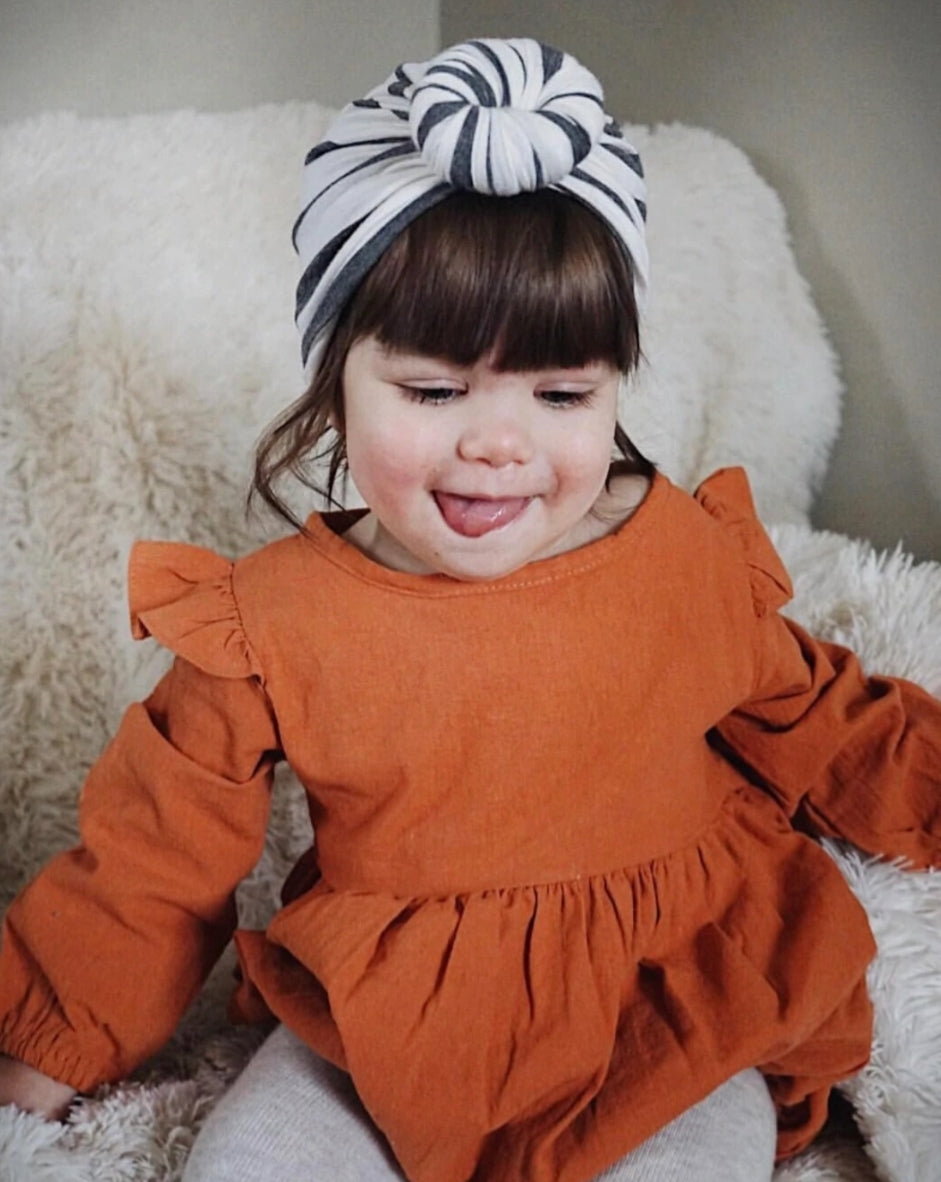 Pumpkin Spice Balloon Romper