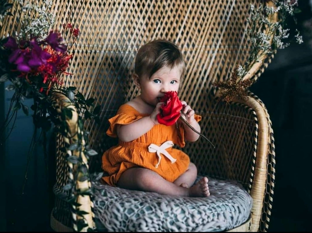 Yellow Ruffle Romper