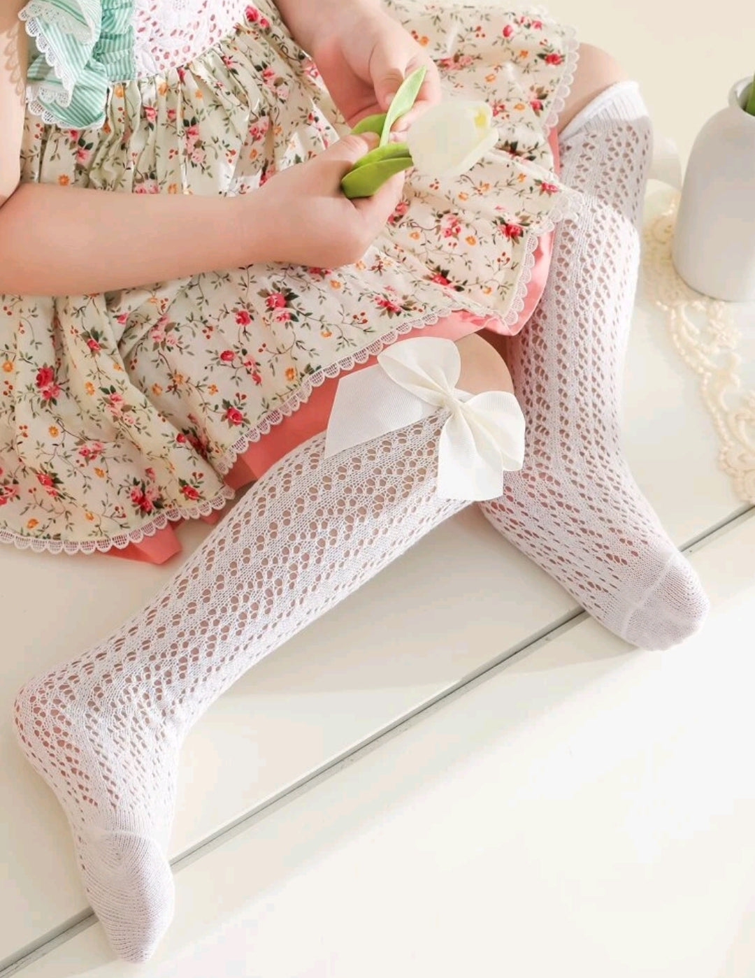 3 Pack Girls Socks with Bow