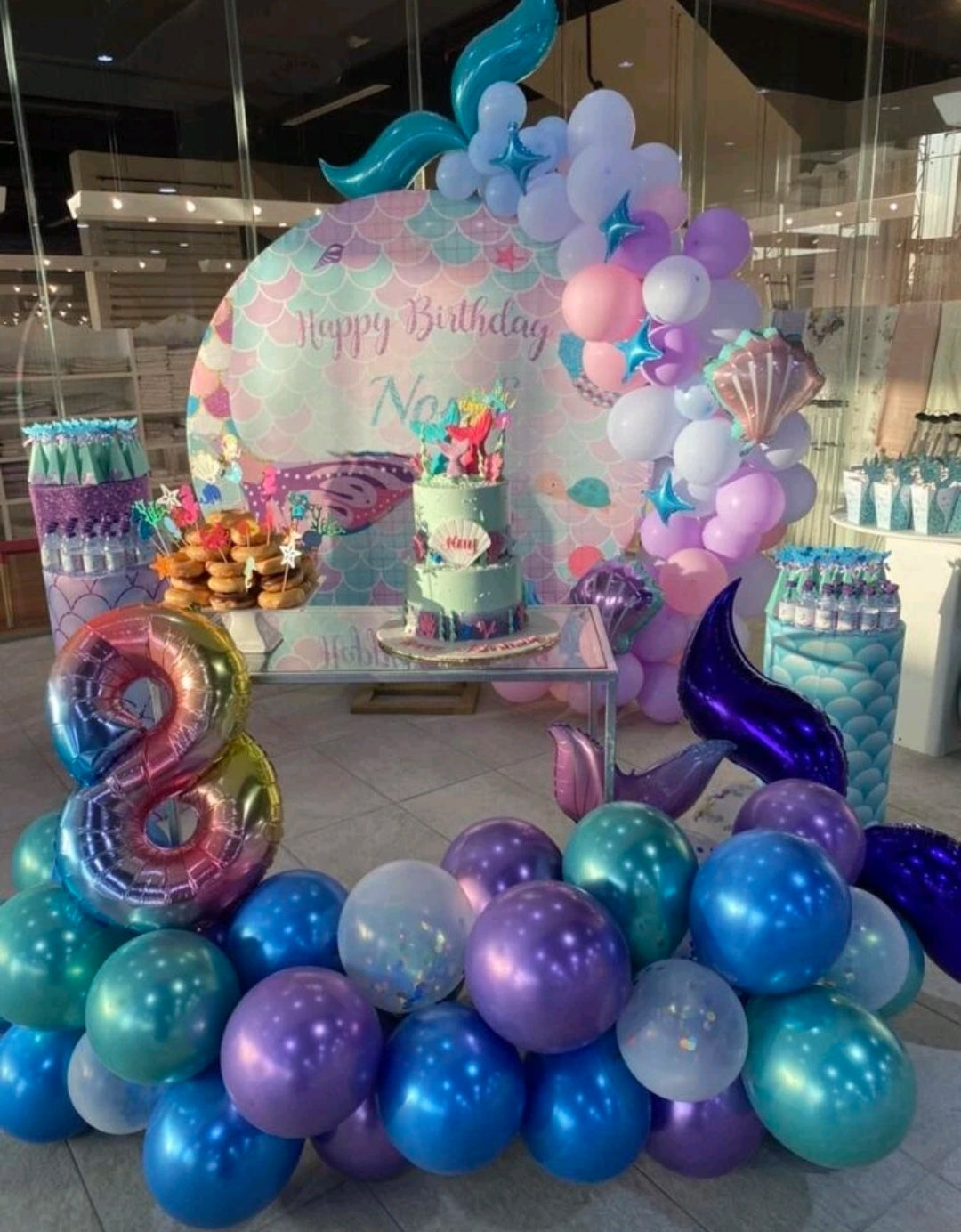 Mermaid Tail Balloon Arch 77PSC 50007