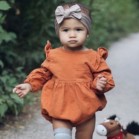 Pumpkin Spice Balloon Romper