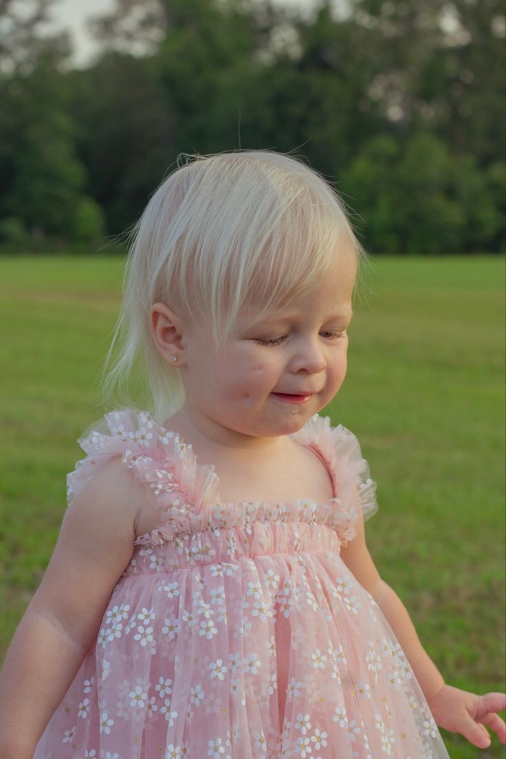 Pink Daisy Tulle Romper 1000191
