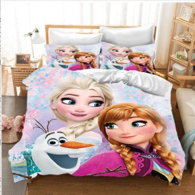 Frozen Ana and Elsa bedding