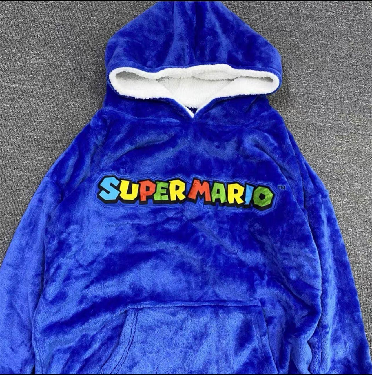 Mario Oversized Kids Hooded Blanket