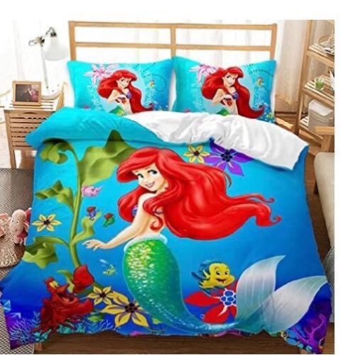 New princess Ariel litle mermaid and flounder bedding