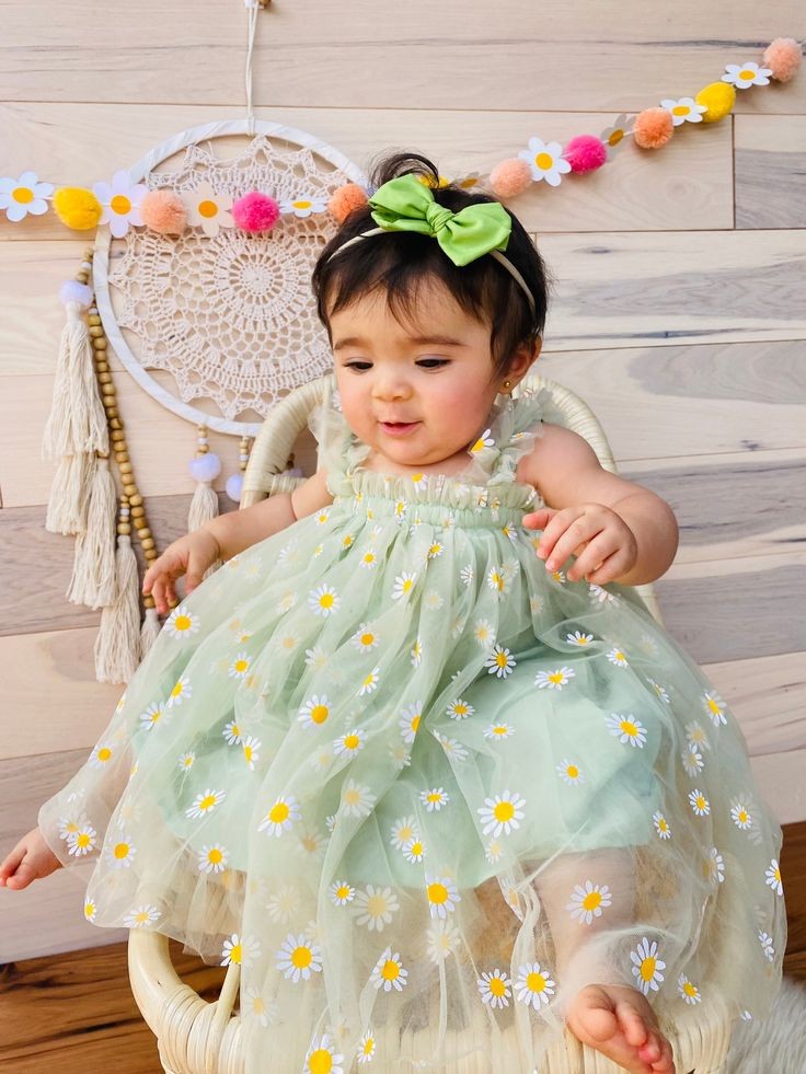 Green Daisy Dress