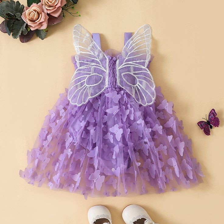 Purple Butterfly Dress