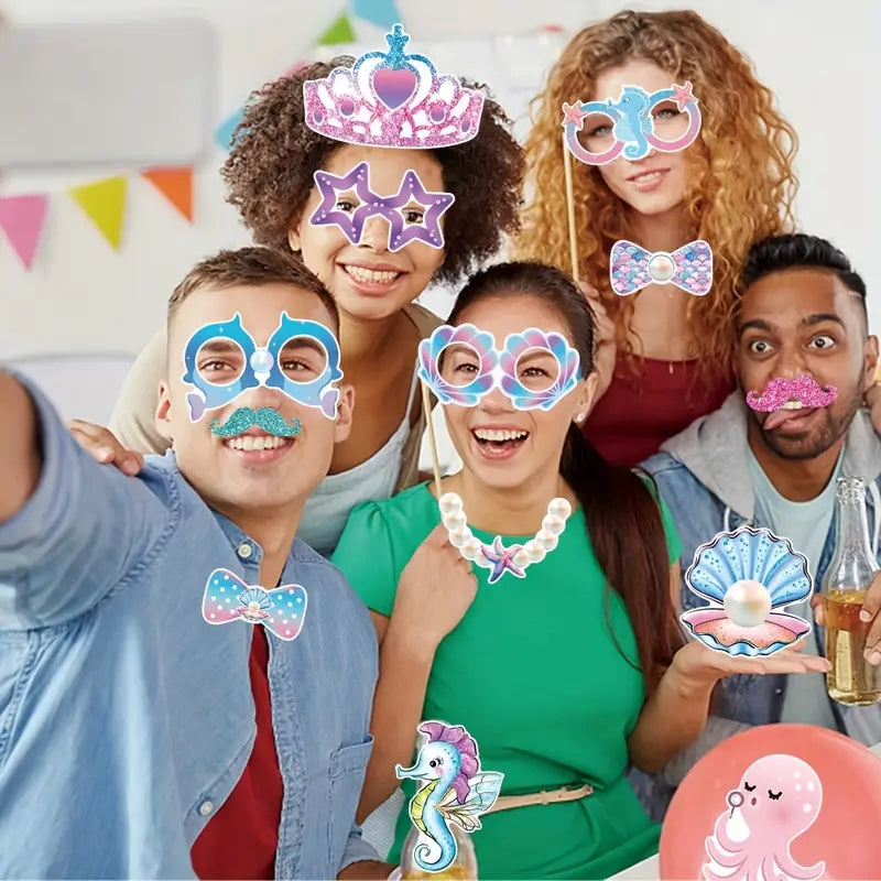Mermaid Purple-Themed Party In a Box 3-packages | Birthday Bash Box