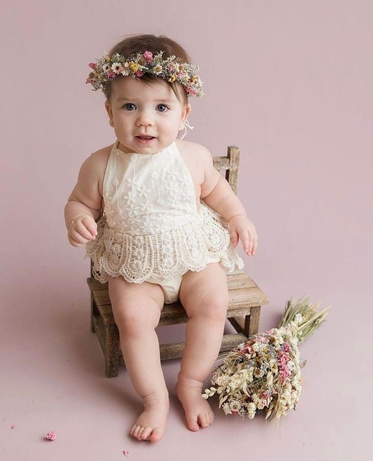 Vintage Lace Boho Romper