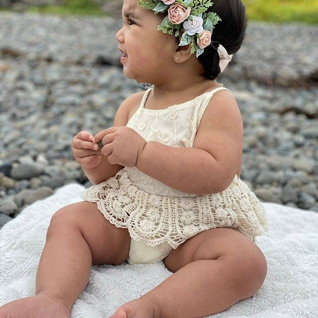 Vintage Lace Boho Romper