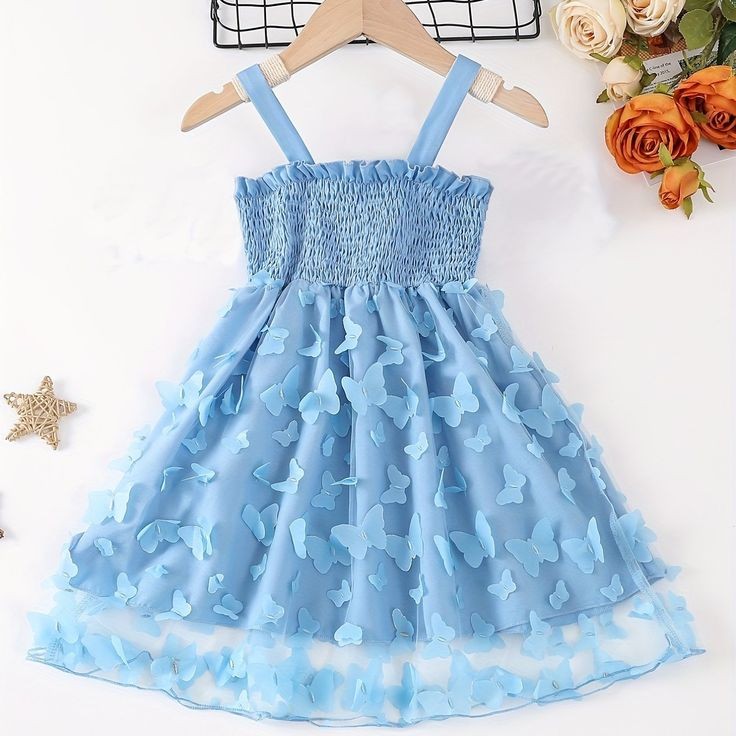 Blue Butterfly Dress