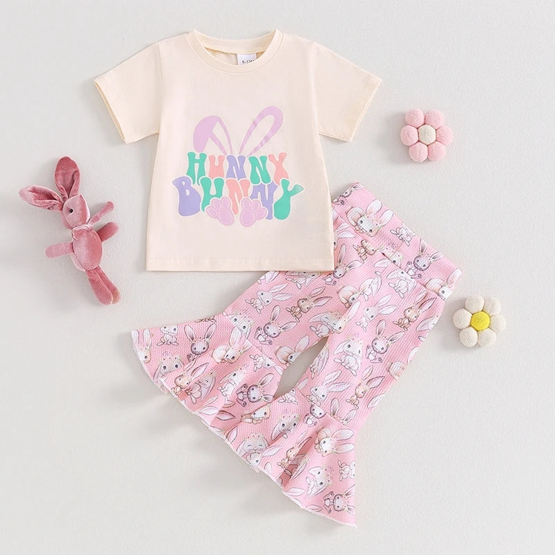Hunny Bunny Shirt and Fluffy Tail Bellbottoms