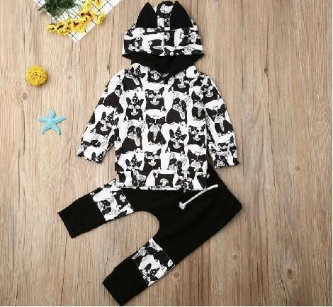 Pug Hooded Tracksuit and Matching Pants