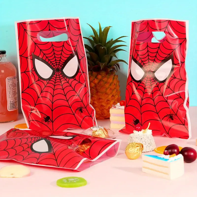 alt="Silver Birthday Bash Box – Spider Red Web-Themed Party decorations and tableware"