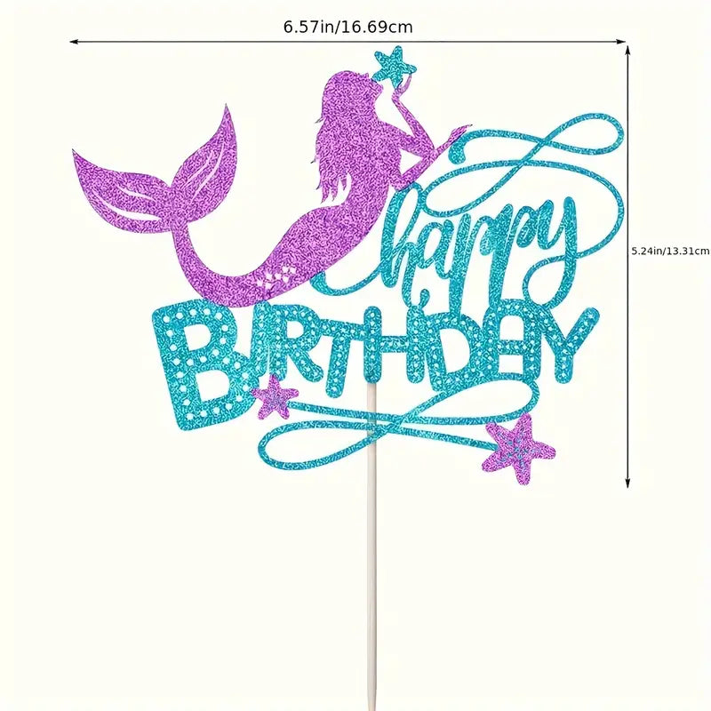 Mermaid Purple-Themed Party In a Box 3-packages | Birthday Bash Box