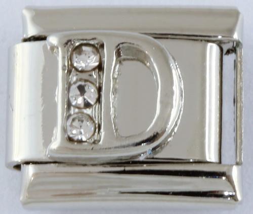 9mm Silver Letter D Charm-Charmed Jewellery