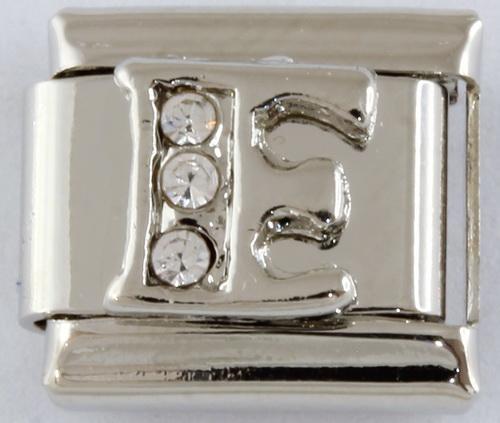 9mm Silver Letter E Charm-Charmed Jewellery