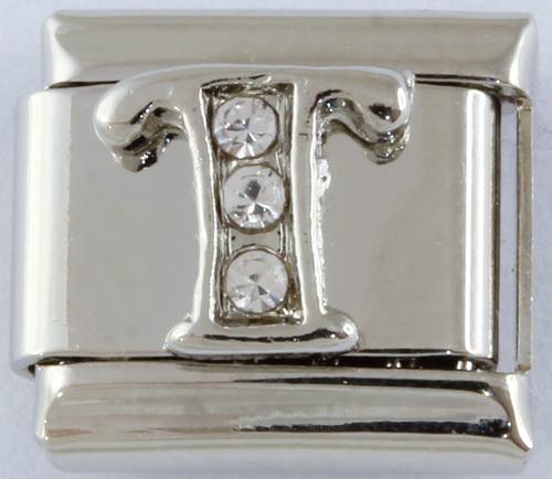 9mm Silver Letter T Charm-Charmed Jewellery