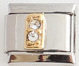 CZ Letter I 9mm Charm-Charmed Jewellery