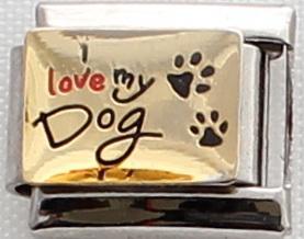 I love my dog 9mm Charm-Charmed Jewellery