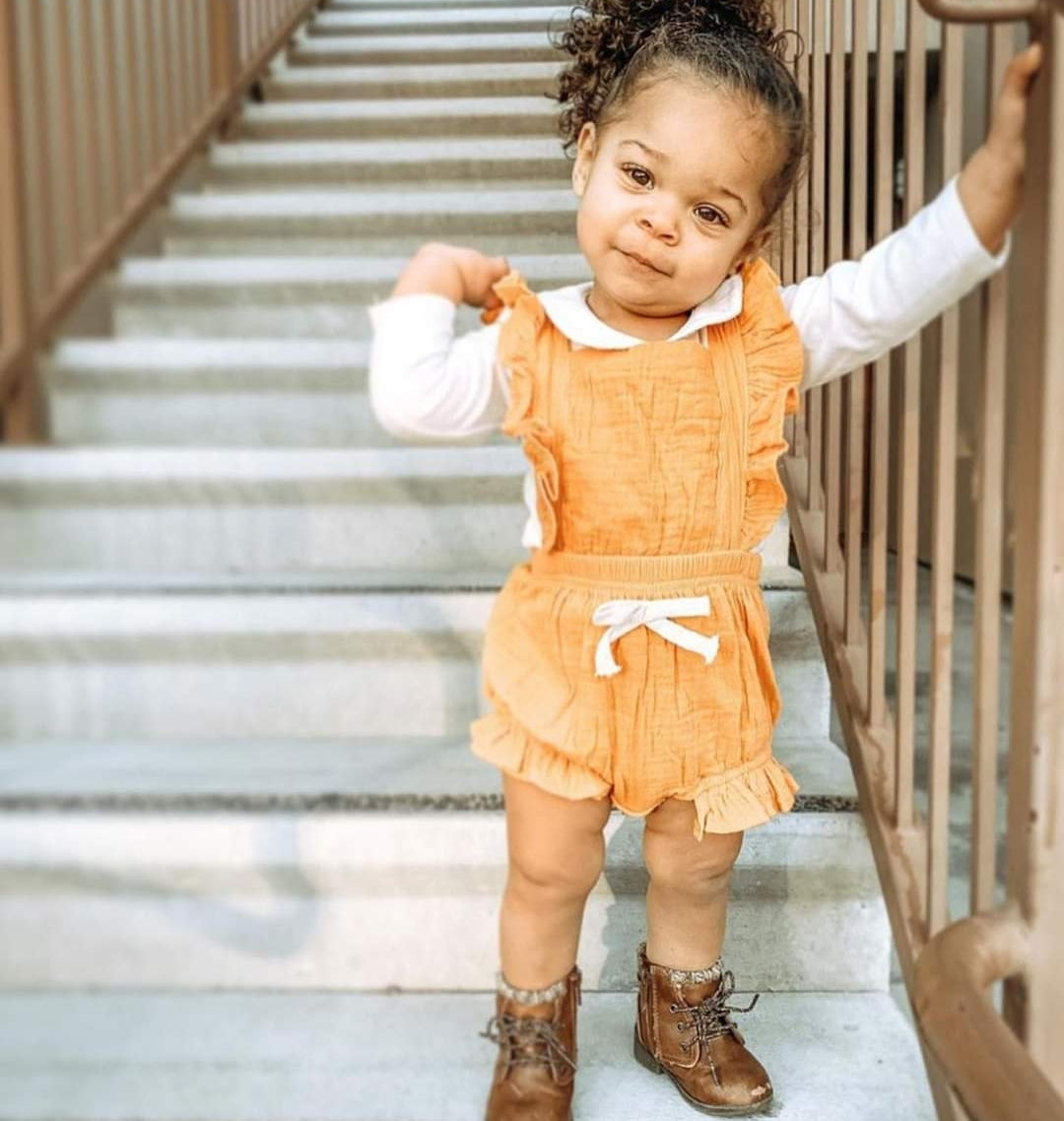 Yellow Ruffle Romper