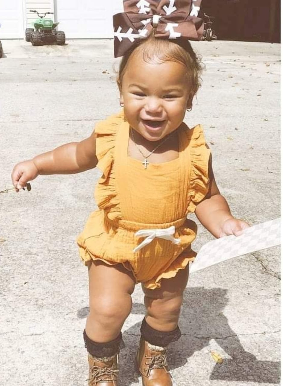 Yellow Ruffle Romper