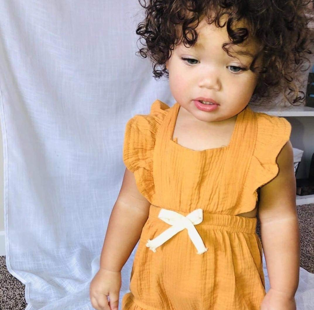 Yellow Ruffle Romper