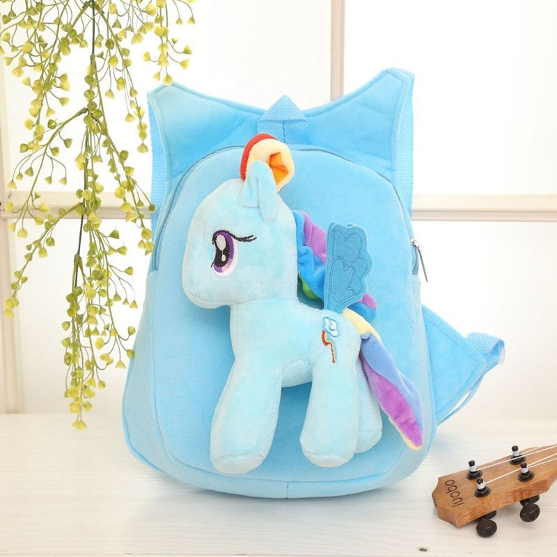 Detachable Little pony soft plush backpack (3-colours)